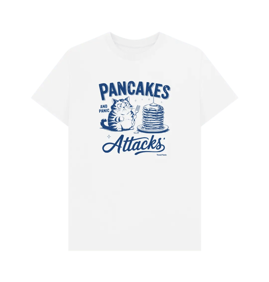Pancakes and panic attacks crew neck t-shirt - Trend Tonic