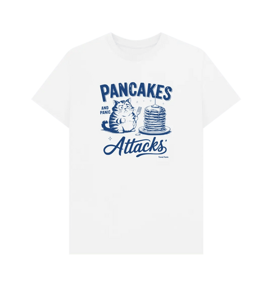Pancakes and panic attacks crew neck t-shirt - Trend Tonic