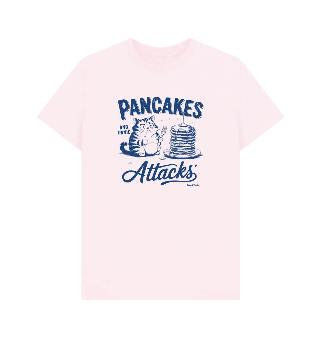 Pancakes and panic attacks crew neck t-shirt - Trend Tonic
