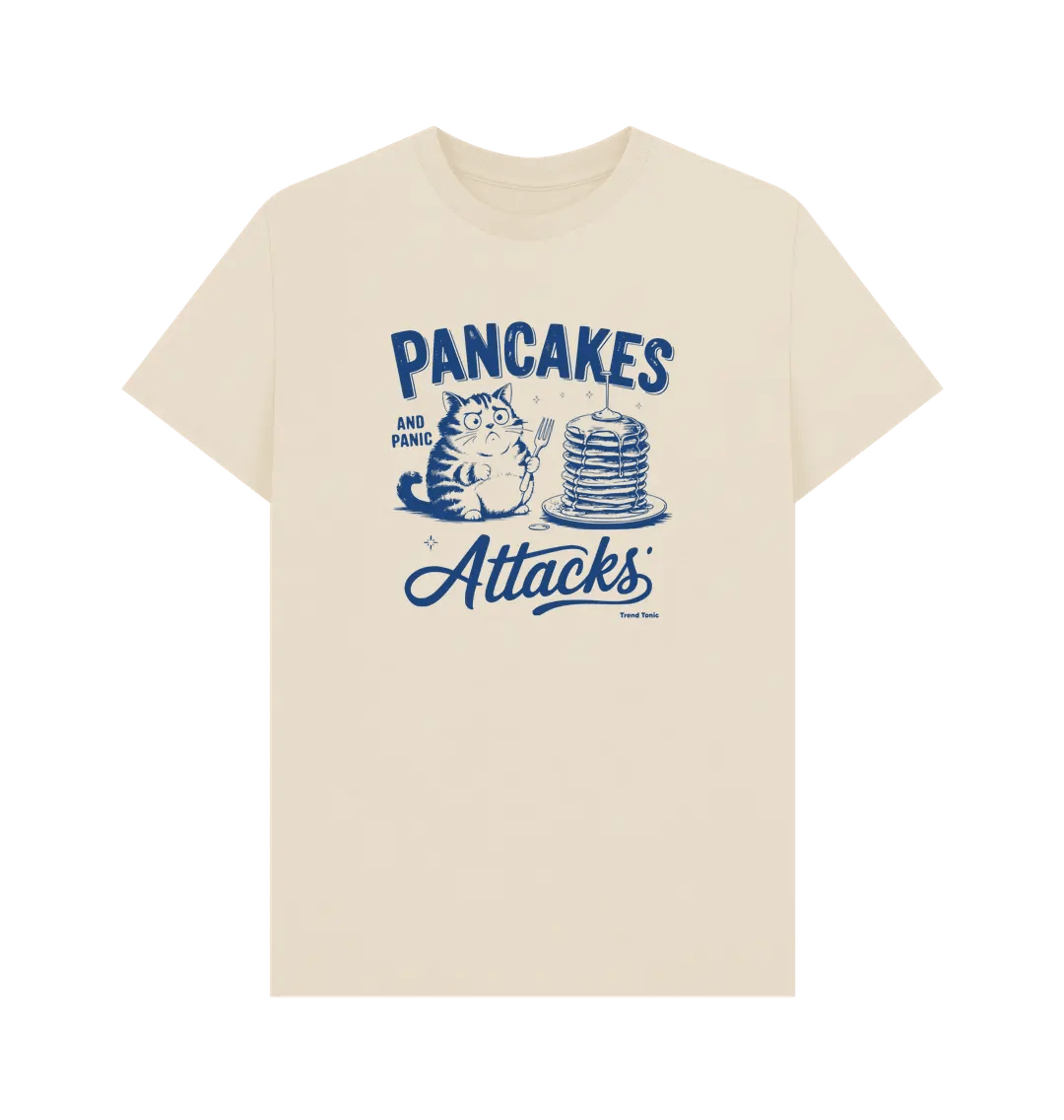Pancakes and panic attacks crew neck t-shirt - Trend Tonic