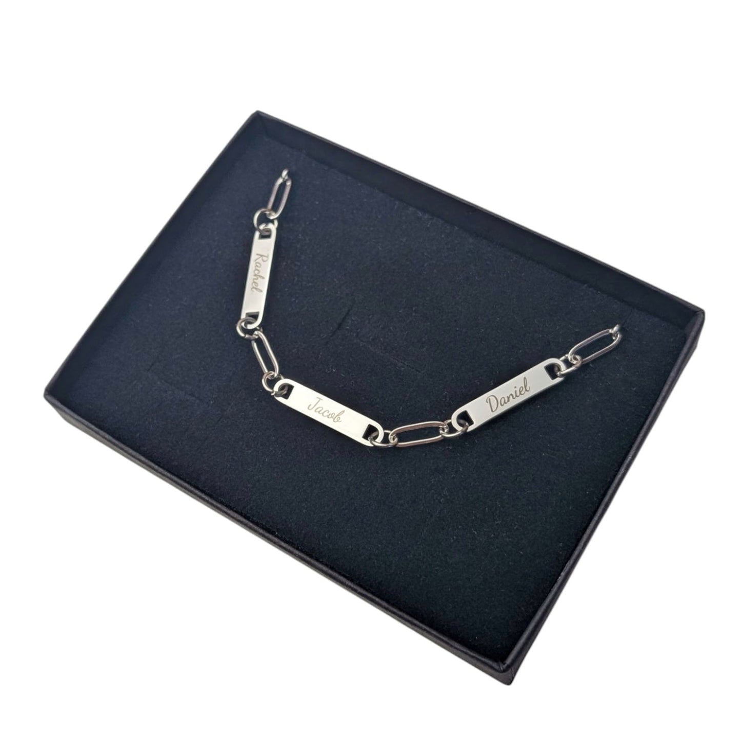 Paperclip engraved name necklace - Trend Tonic