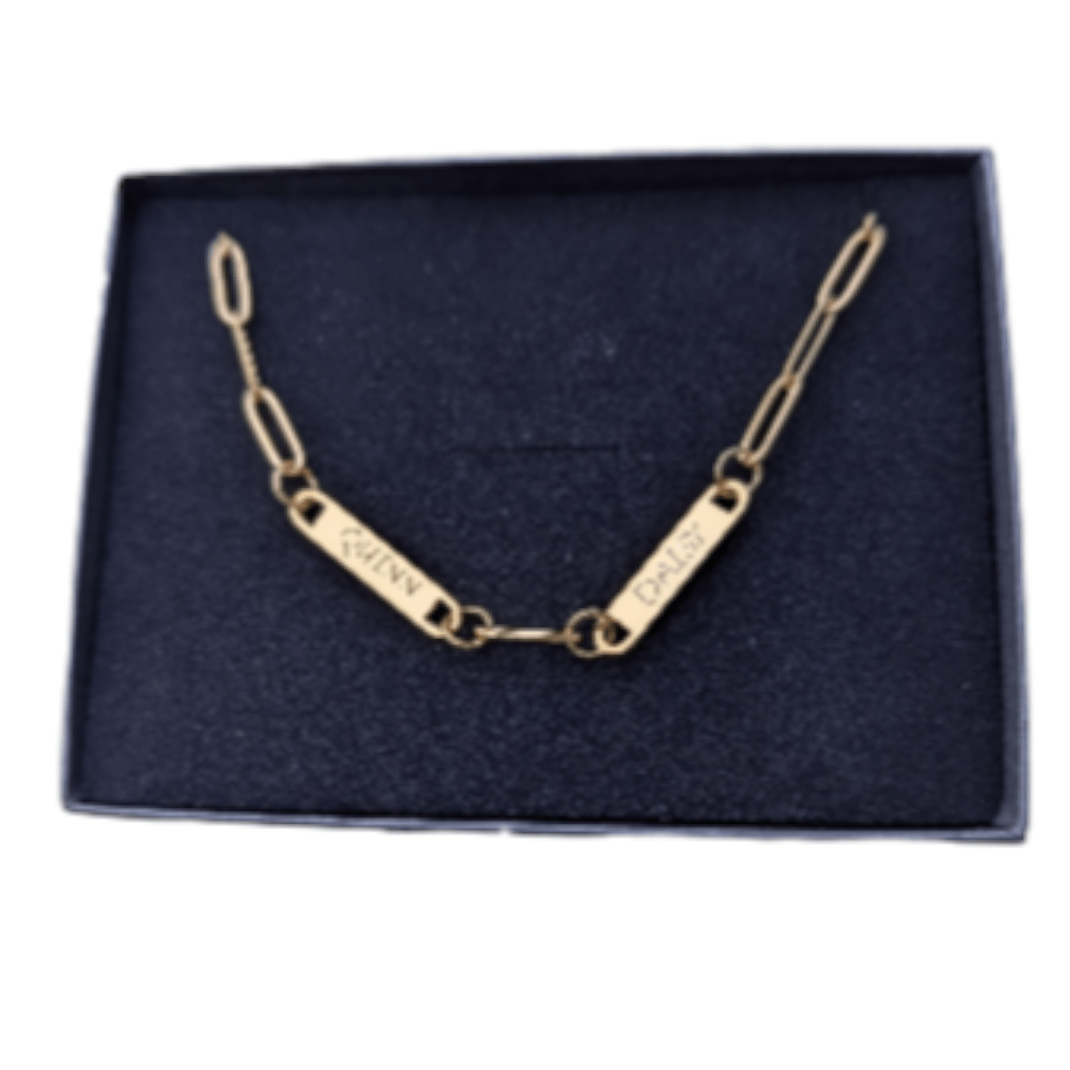 Paperclip engraved name necklace - Trend Tonic