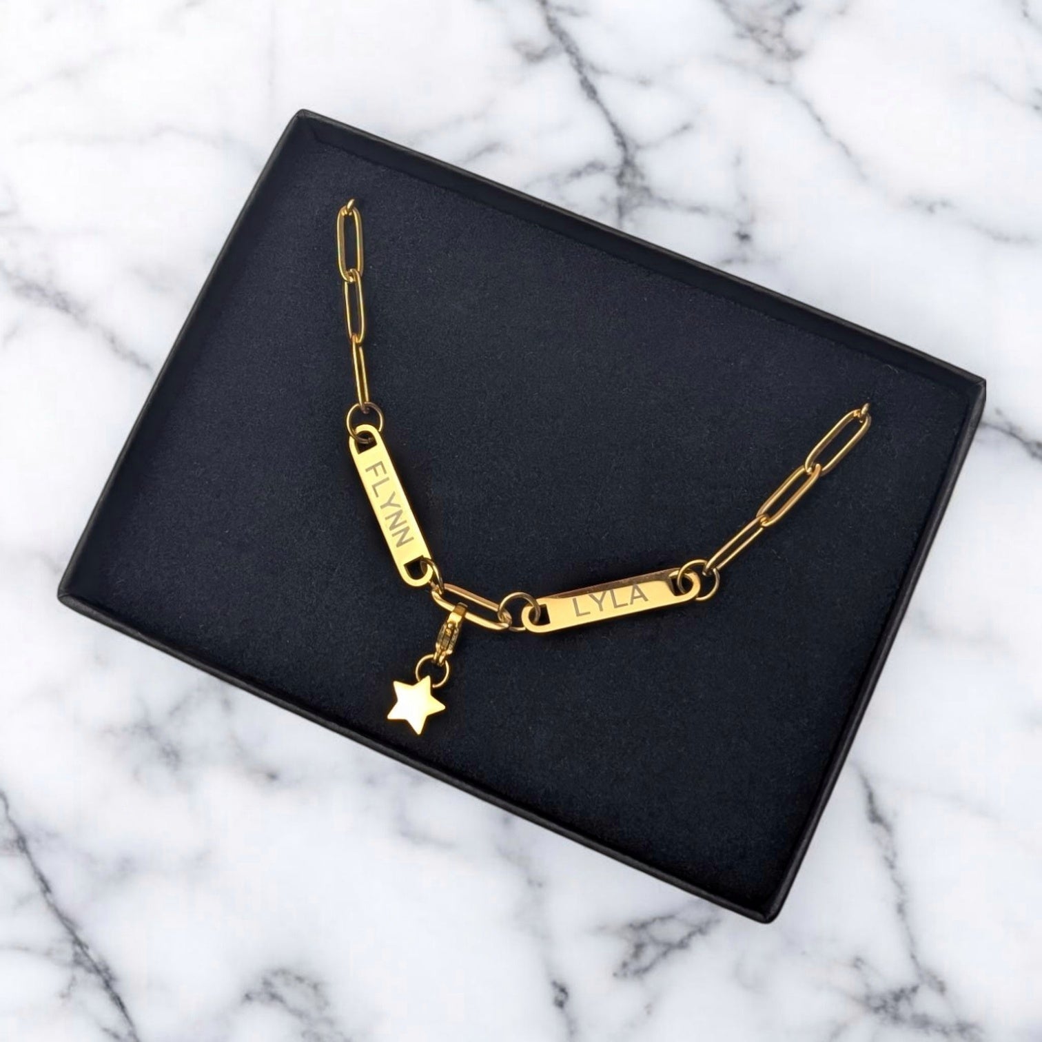 Paperclip engraved name necklace - Trend Tonic