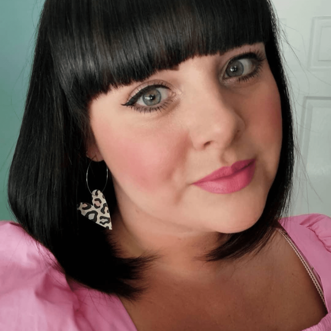 Pastel leopard heart hoop earrings - Trend Tonic