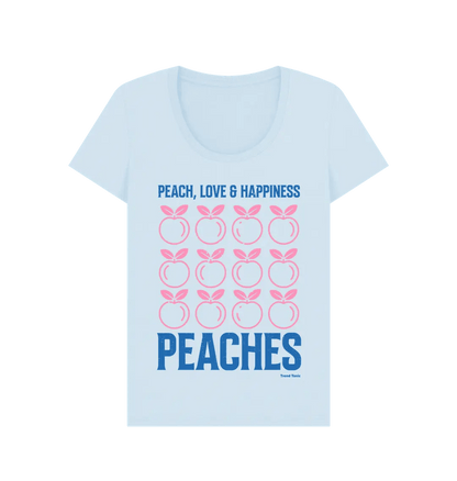 Peaches scoop neck t-shirt - Trend Tonic