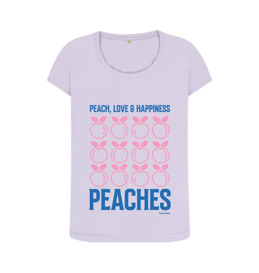 Peaches scoop neck t-shirt - Trend Tonic