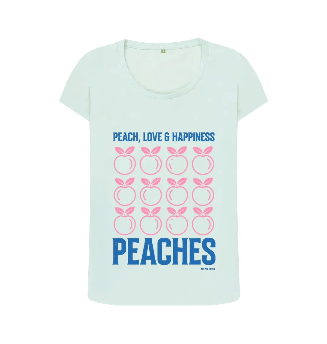Peaches scoop neck t-shirt - Trend Tonic
