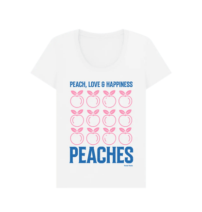 Peaches scoop neck t-shirt - Trend Tonic