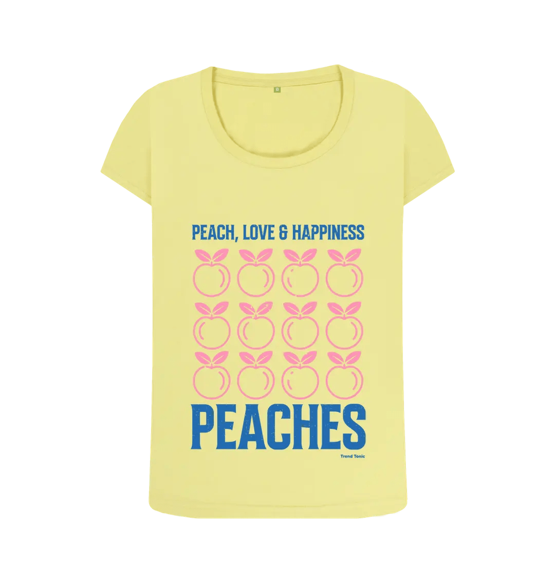 Peaches scoop neck t-shirt - Trend Tonic