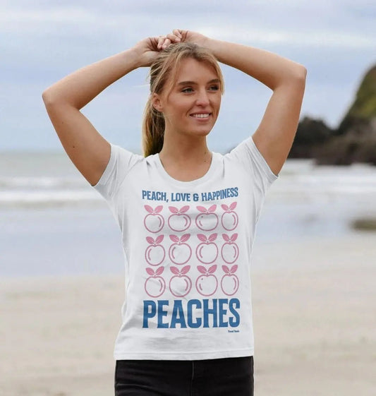 Peaches scoop neck t-shirt - Trend Tonic