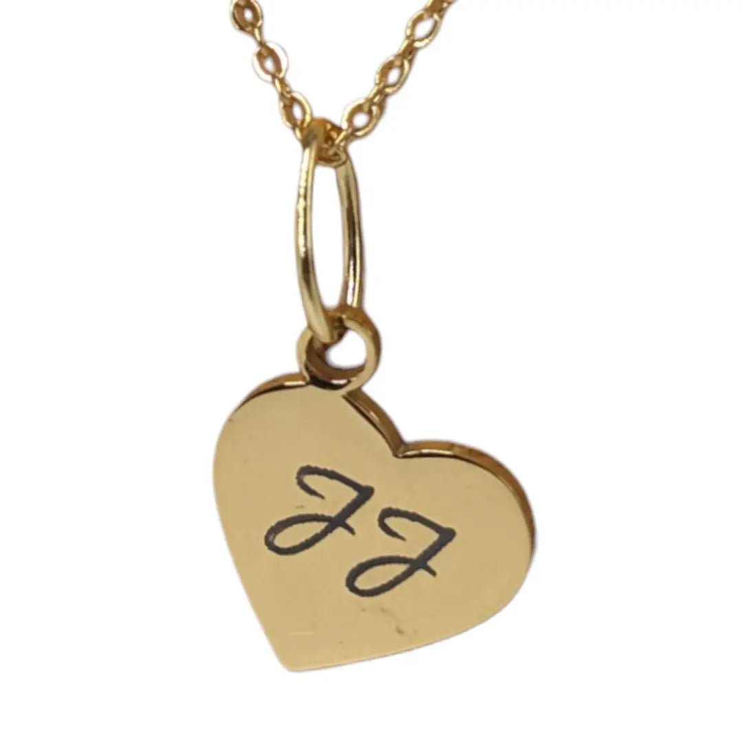 Personalised tilted heart necklace - Trend Tonic