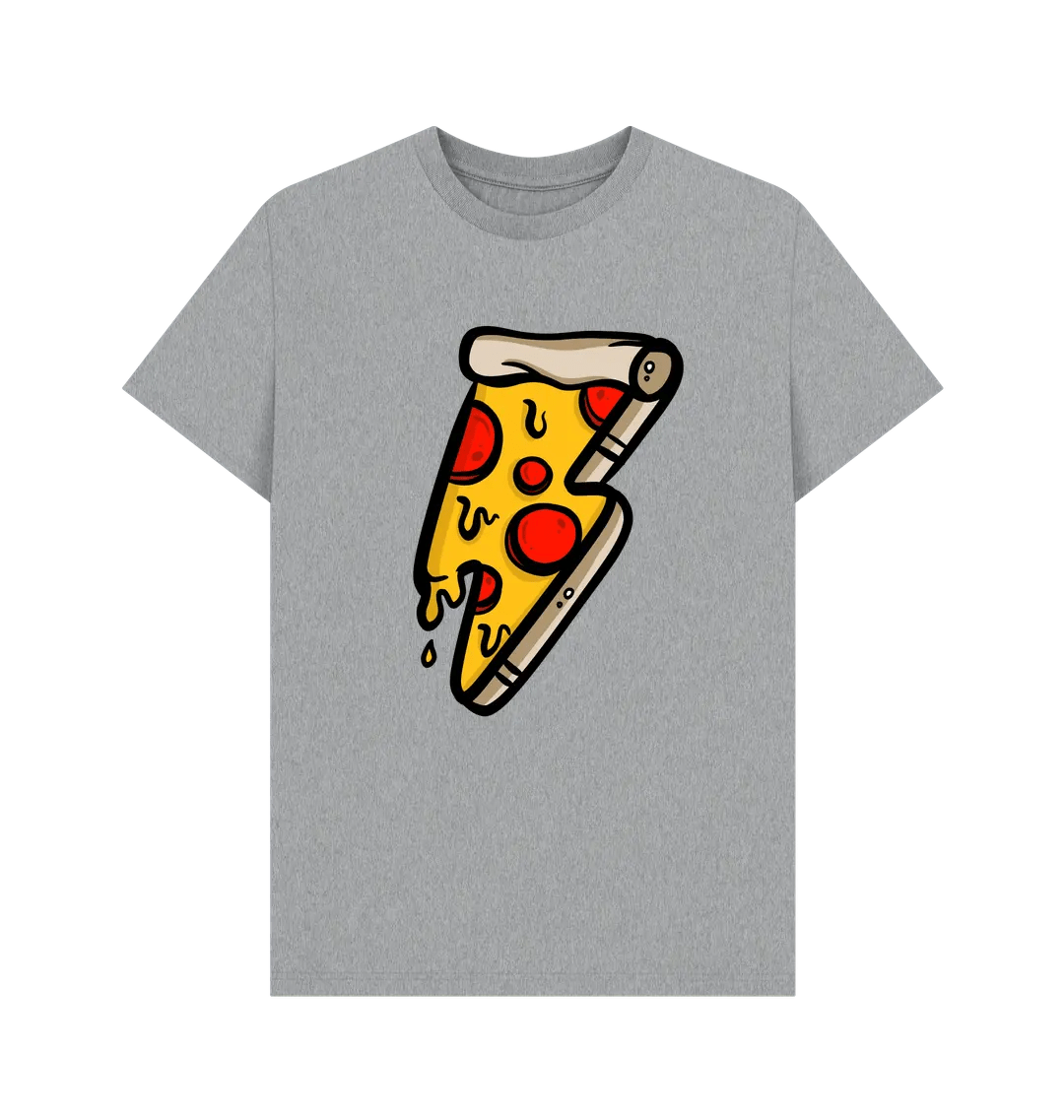 Pizza lightning bolt crew neck t-shirt - Trend Tonic