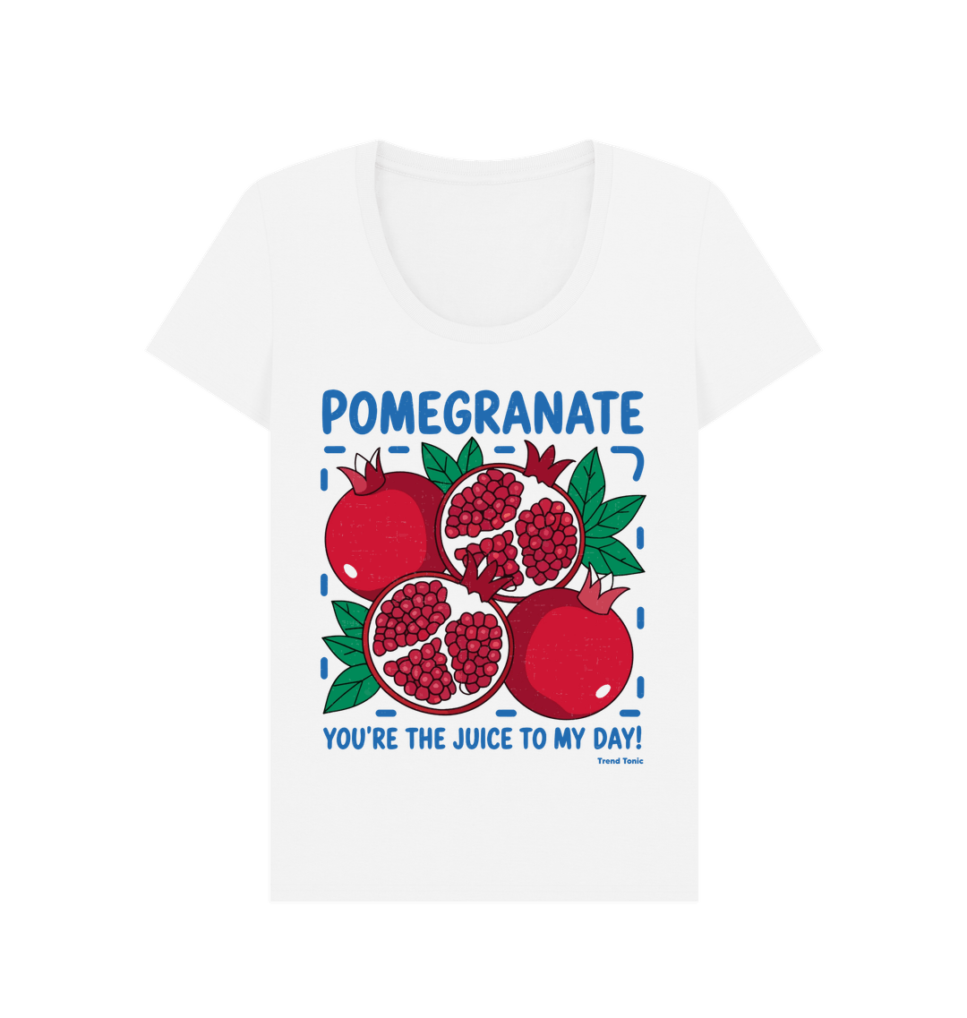 Pomegranate scoop neck t-shirt - Trend Tonic
