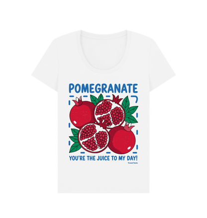 Pomegranate scoop neck t-shirt - Trend Tonic