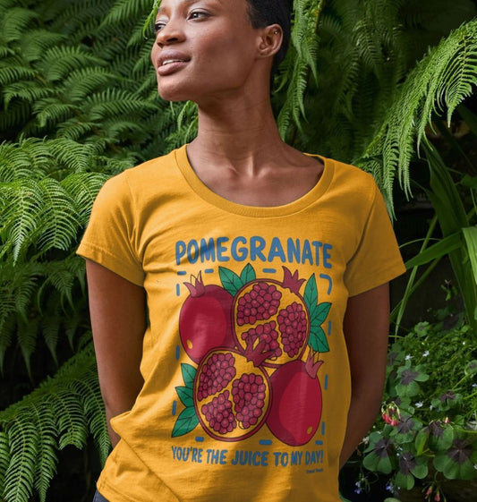 Pomegranate scoop neck t-shirt - Trend Tonic