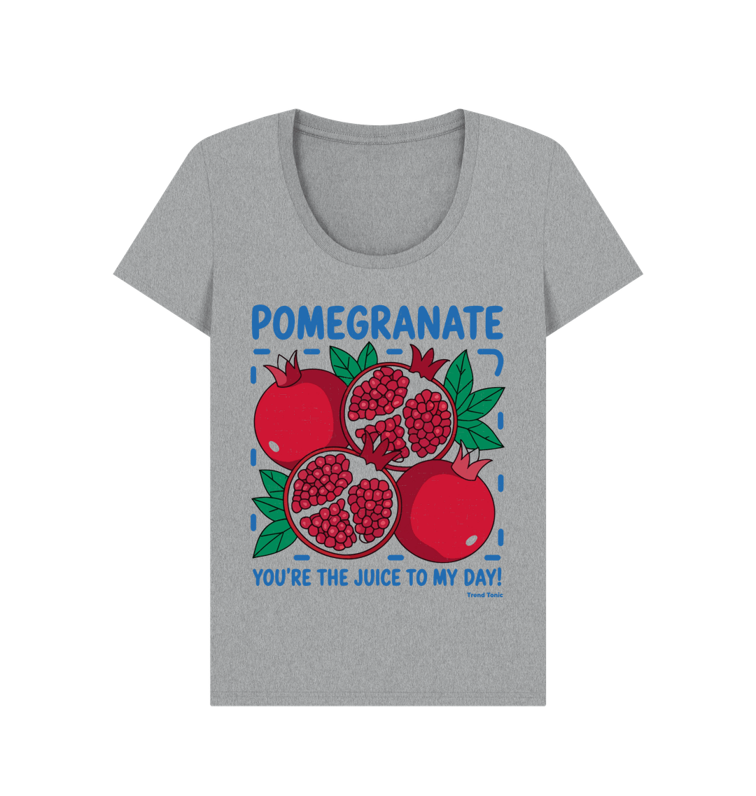Pomegranate scoop neck t-shirt - Trend Tonic