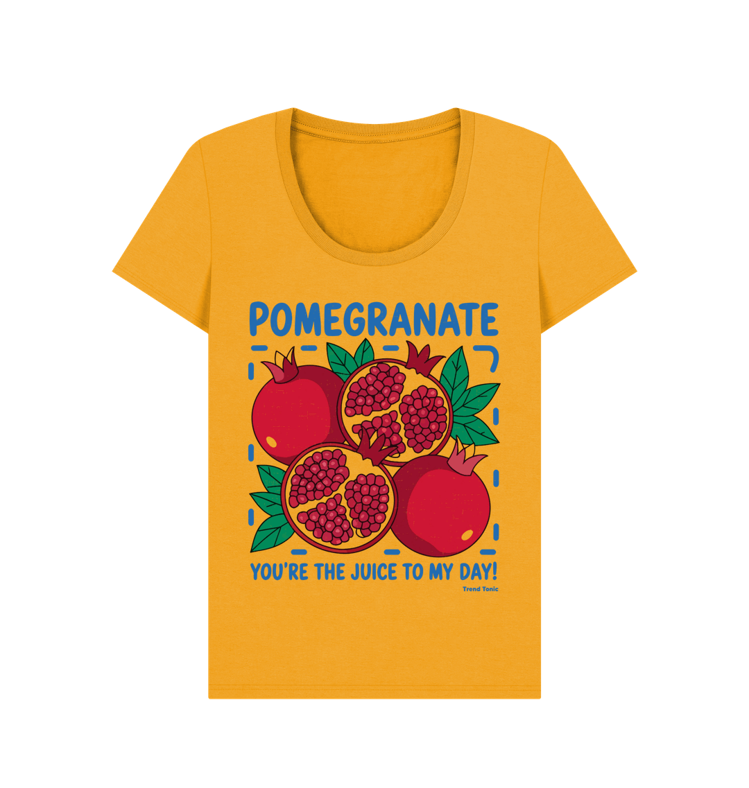 Pomegranate scoop neck t-shirt - Trend Tonic