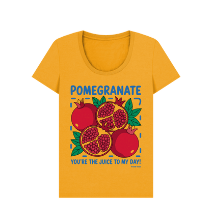 Pomegranate scoop neck t-shirt - Trend Tonic