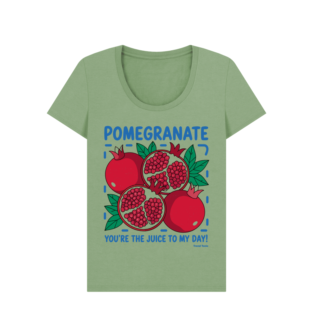 Pomegranate scoop neck t-shirt - Trend Tonic