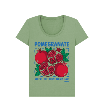 Pomegranate scoop neck t-shirt - Trend Tonic
