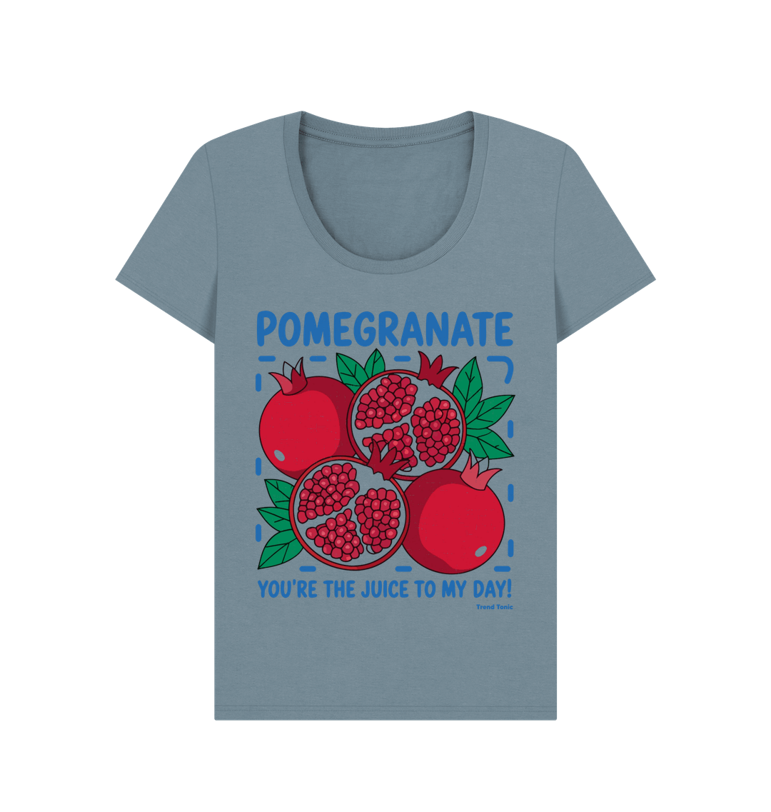 Pomegranate scoop neck t-shirt - Trend Tonic