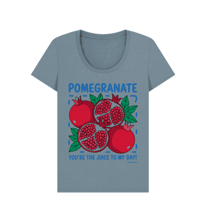 Pomegranate scoop neck t-shirt - Trend Tonic