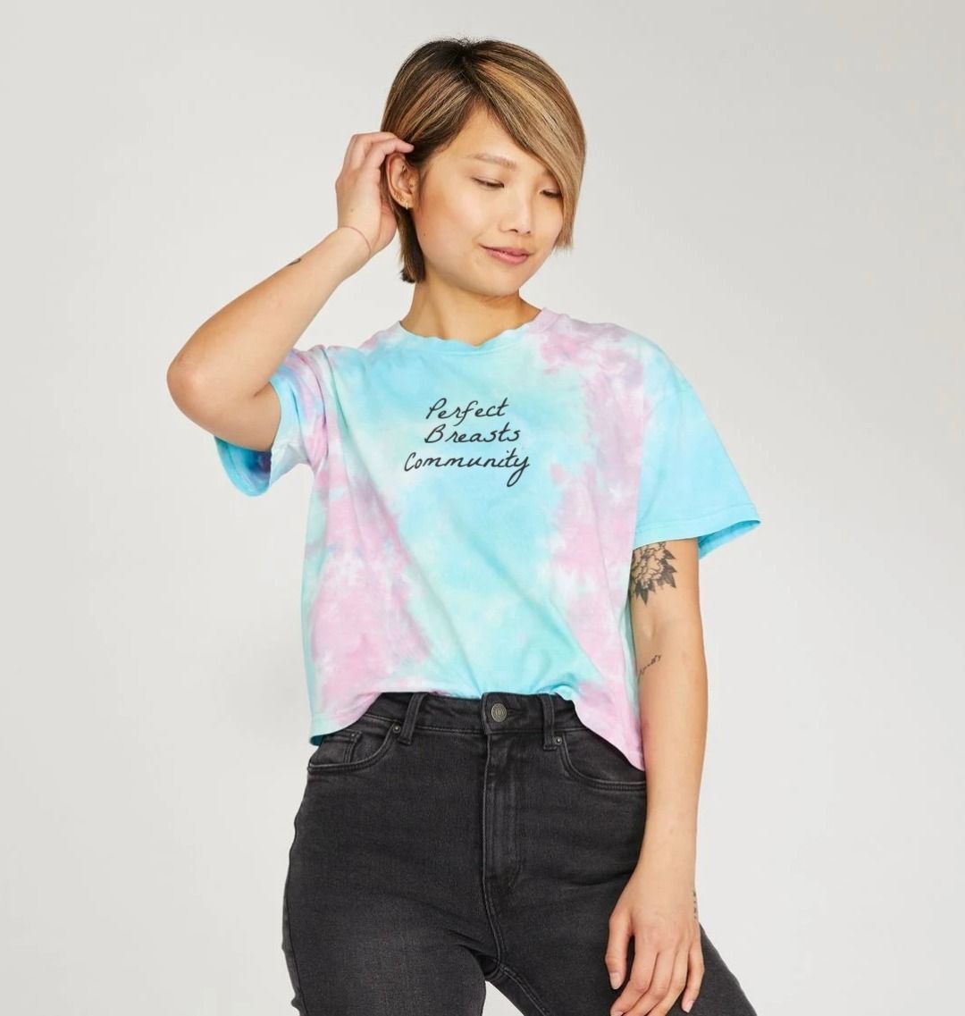 Perfect Breasts Community tie dye boxy t-shirt - Trend Tonic