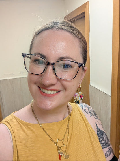 Rainbow monstera leaf earrings - Trend Tonic