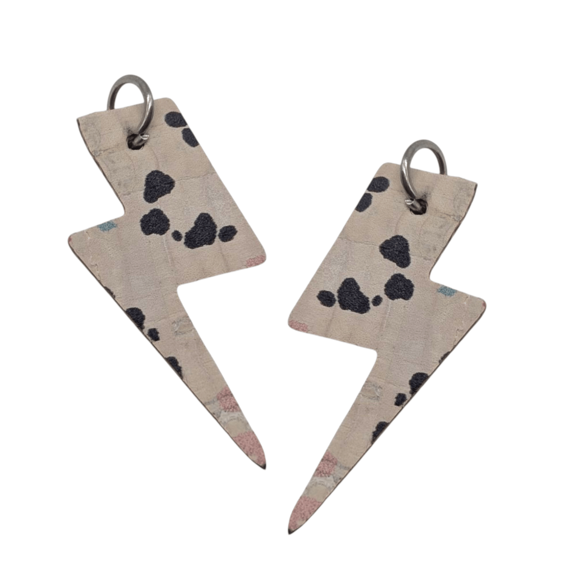 Red and flash mini lightning bolt cork charms - Trend Tonic