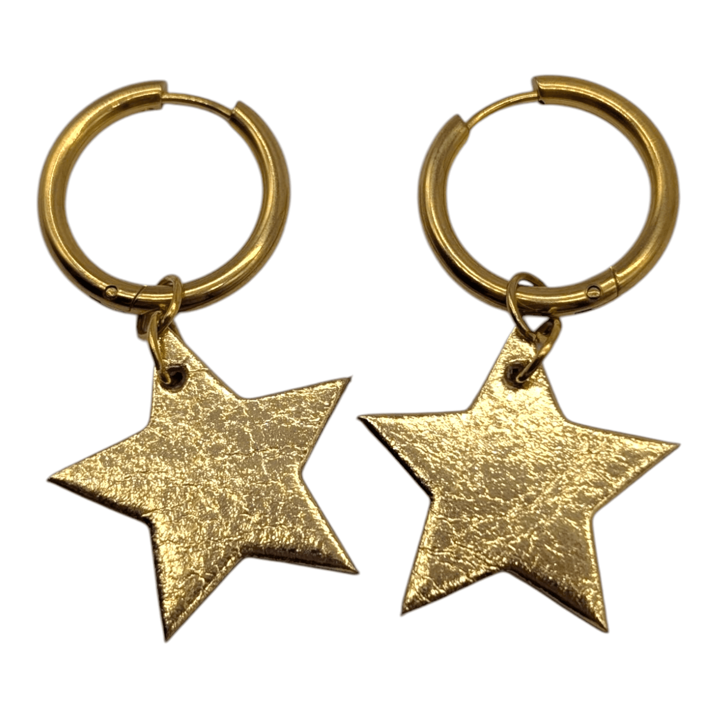 Red and gold mini star cork charms - Trend Tonic