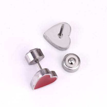 a pair of heart shaped earrings