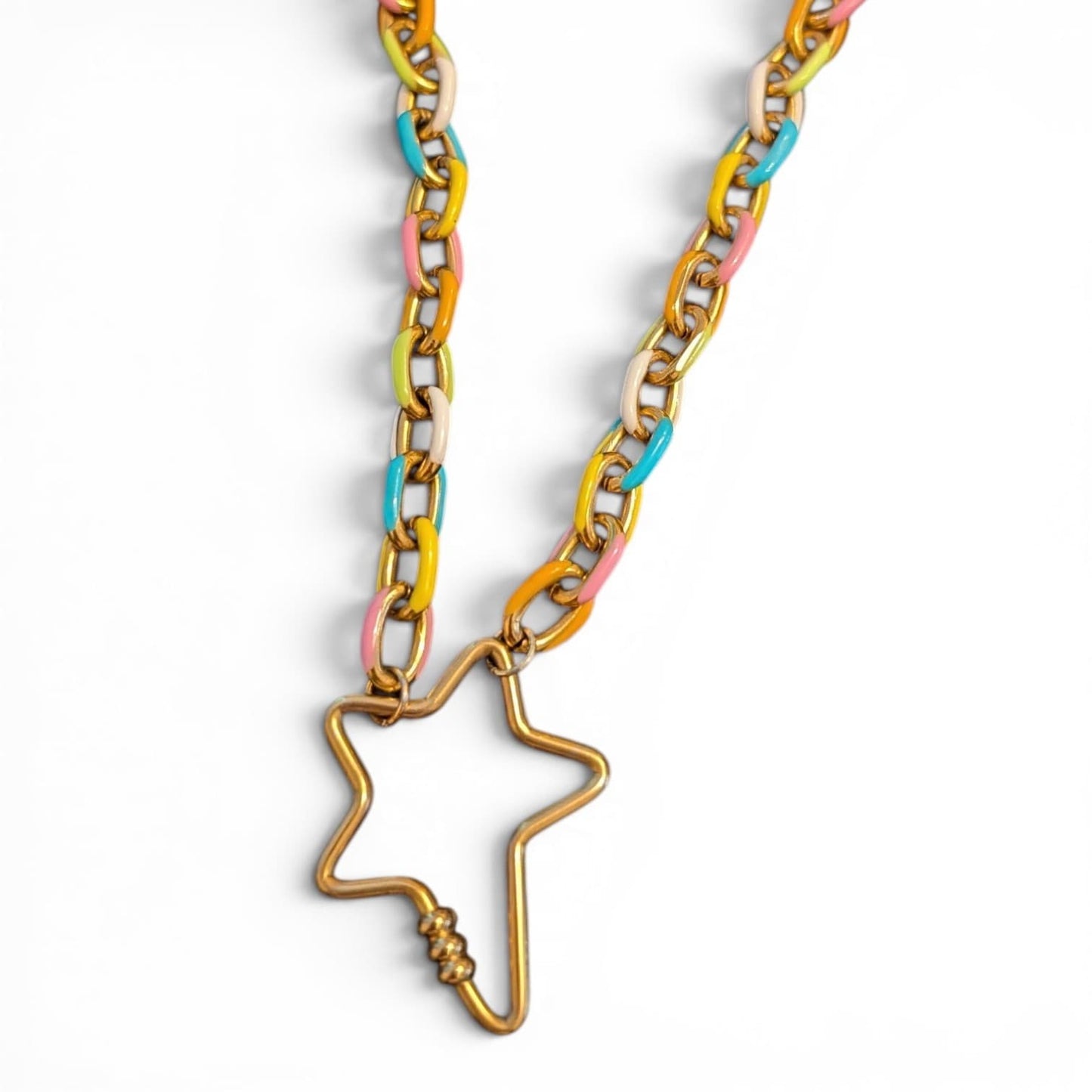 a necklace with a star pendant