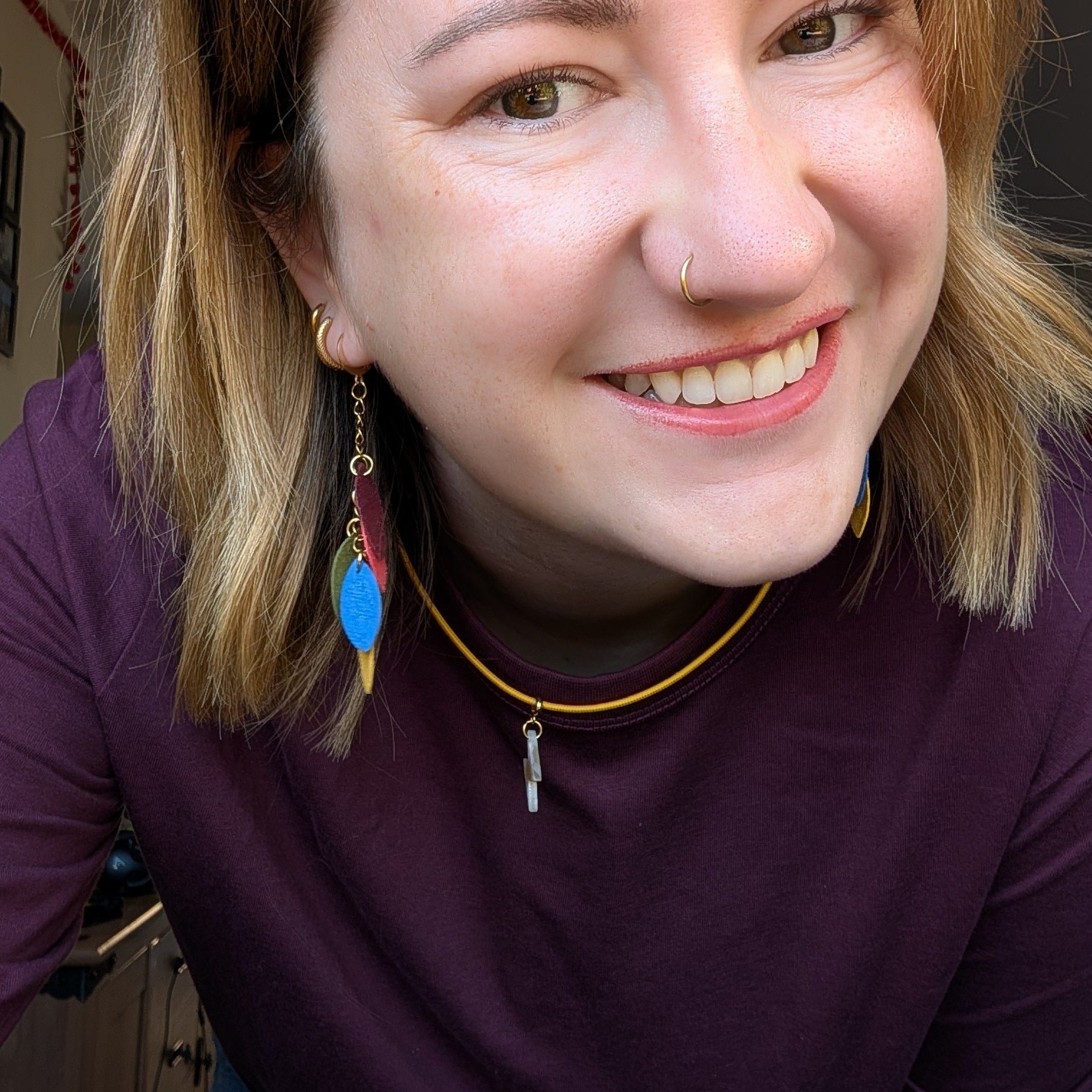 a woman smiling at the camera