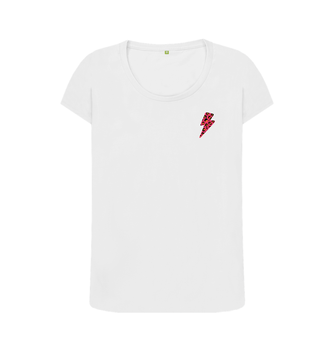 White Printed T-shirt Front