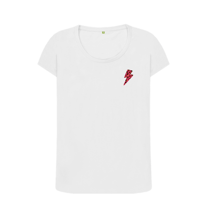 White Printed T-shirt Front