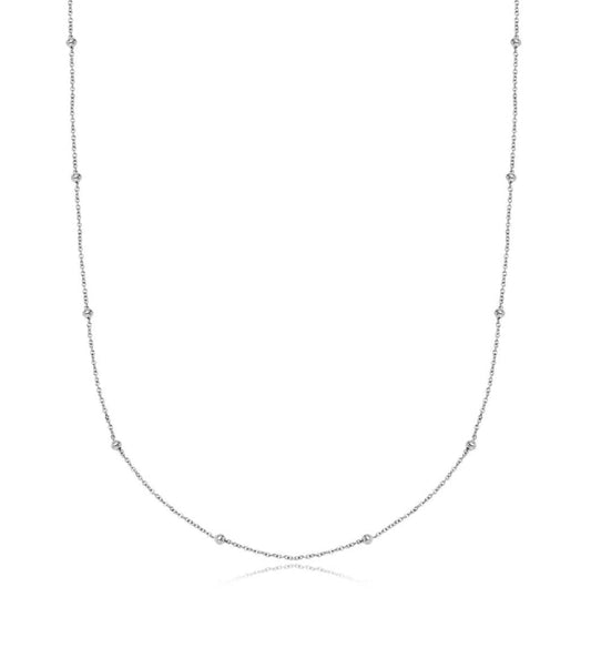 Silver bubble chain necklace - Trend Tonic