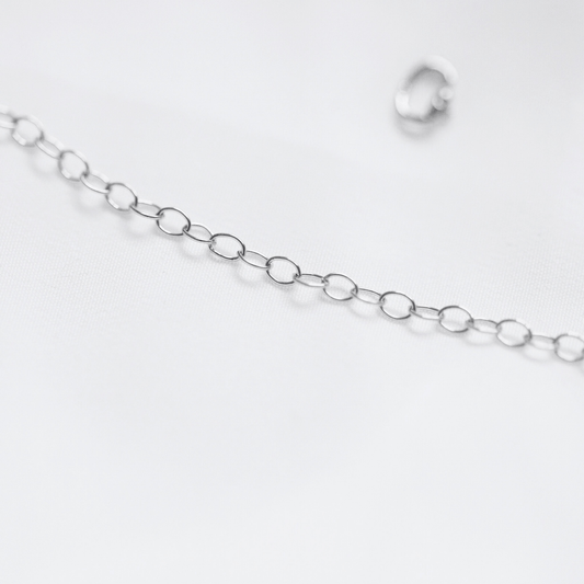 Silver cable chain love links permanent bracelet kit - Trend Tonic