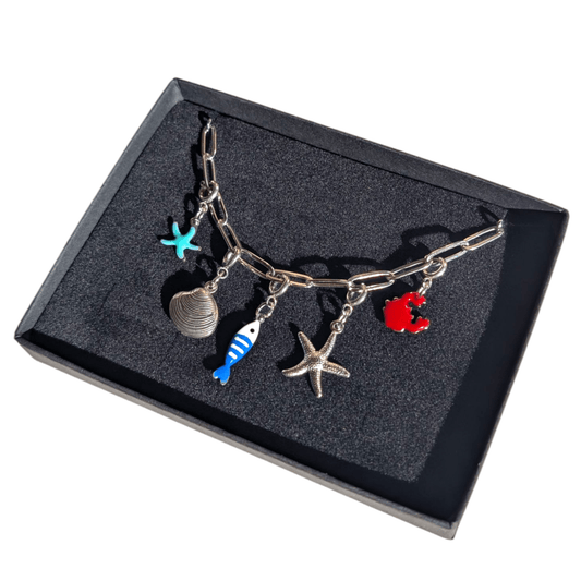 Silver sea charm necklace - Trend Tonic