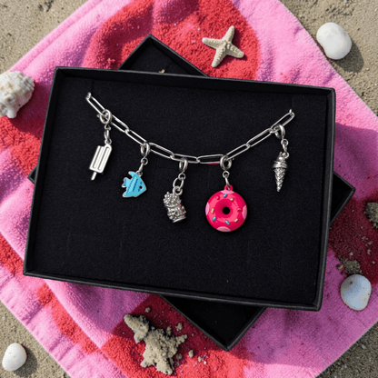 Silver seaside charm necklace - Trend Tonic