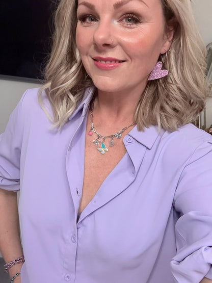 Silver spring charm necklace - Trend Tonic