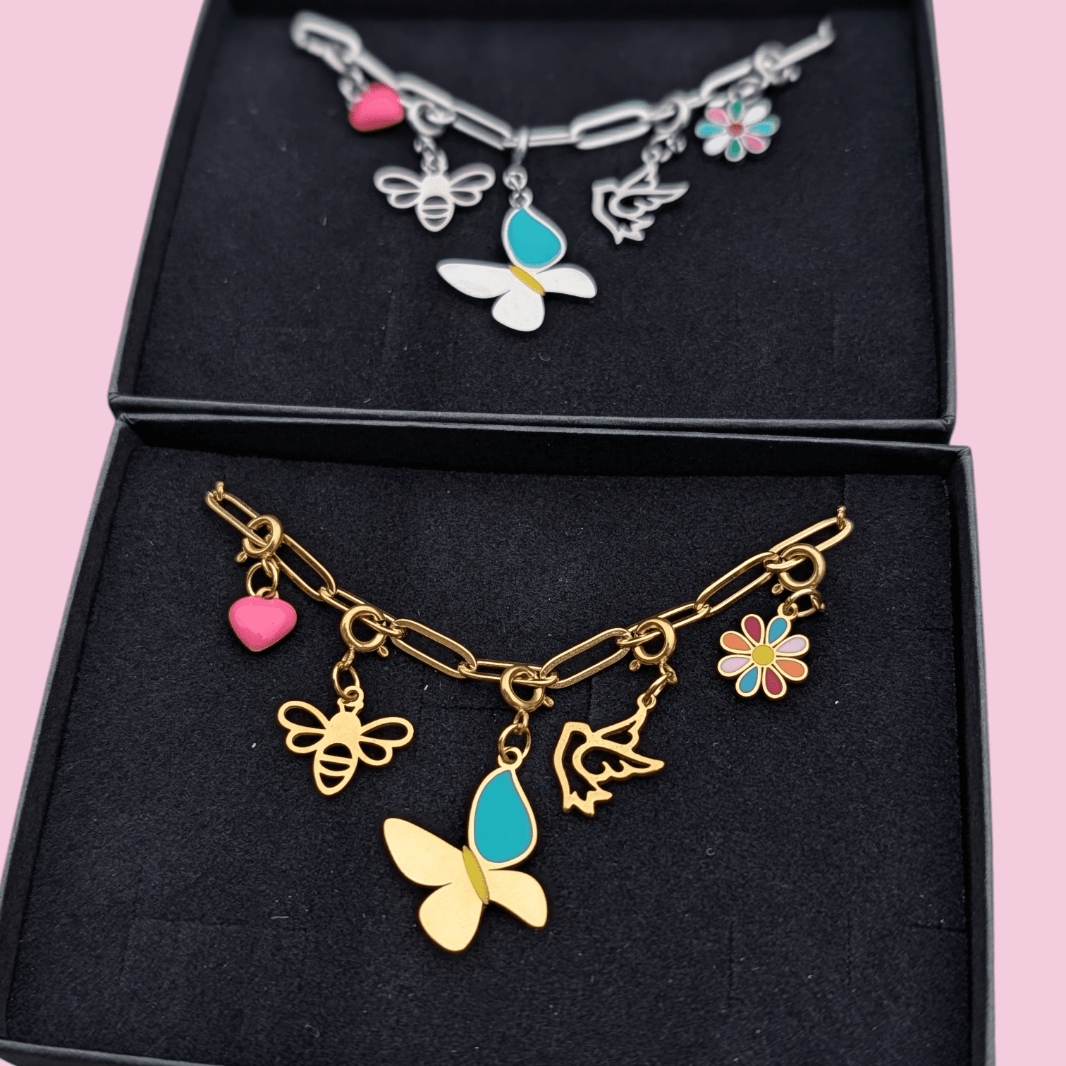 Silver spring charm necklace - Trend Tonic