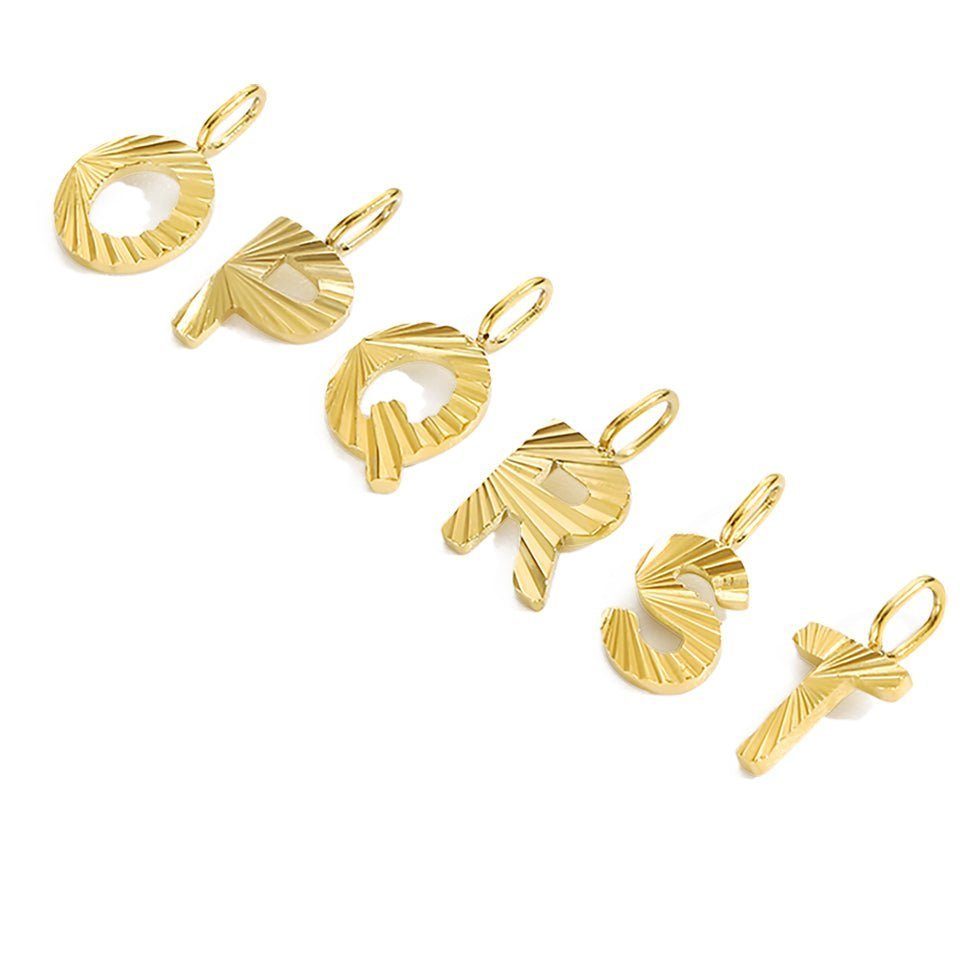 Silver sunbeam initial charm - Trend Tonic