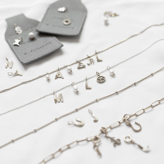 Silver sunbeam initial charm - Trend Tonic