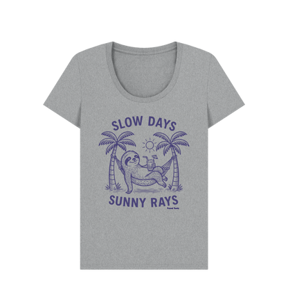 Slow days and sunny rays scoop neck t-shirt - Trend Tonic