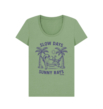 Slow days and sunny rays scoop neck t-shirt - Trend Tonic
