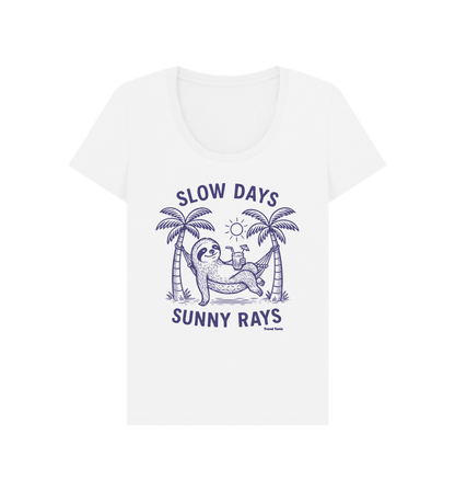 Slow days and sunny rays scoop neck t-shirt - Trend Tonic