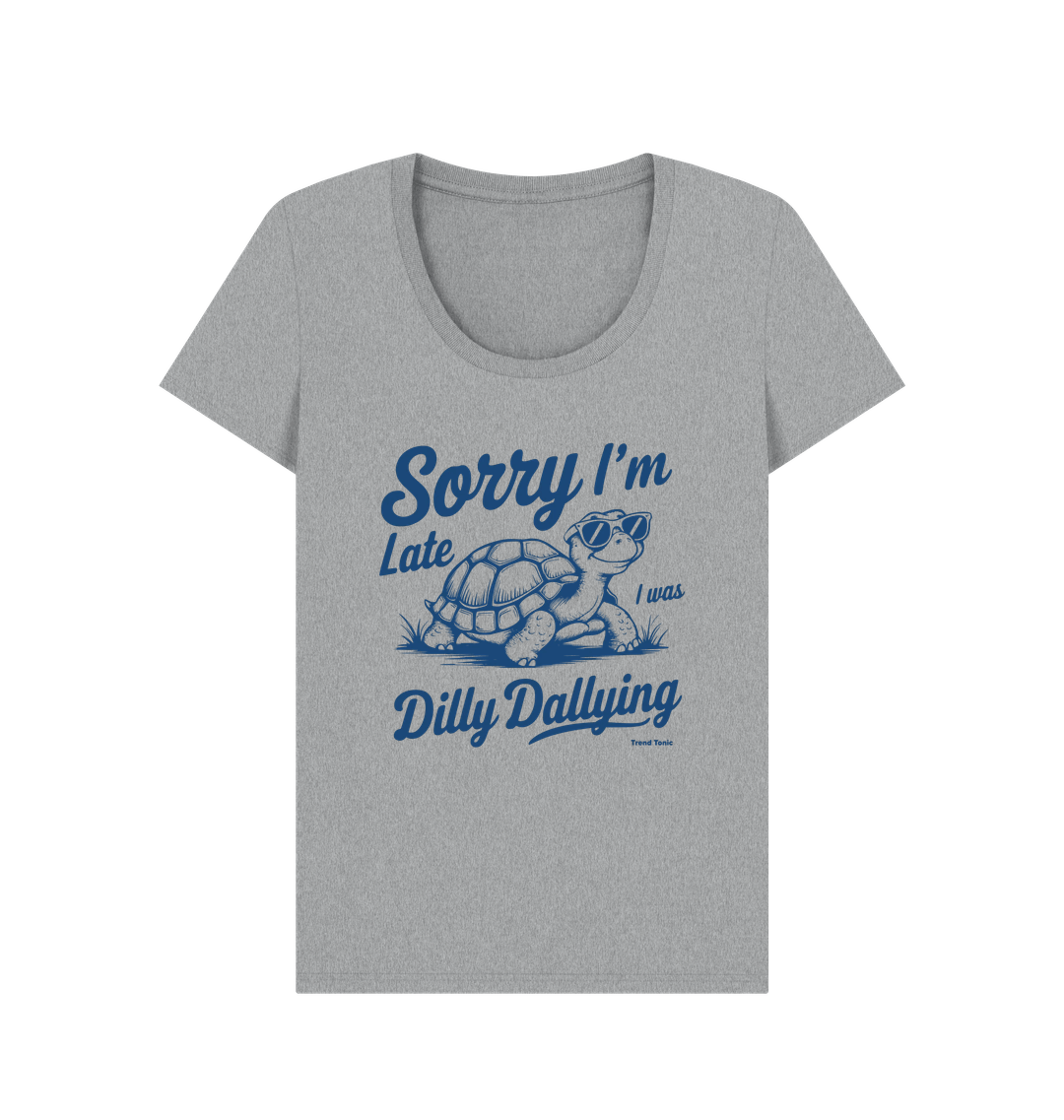 Sorry I'm late scoop neck t-shirt - Trend Tonic