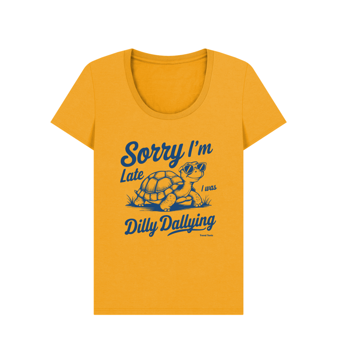 Sorry I'm late scoop neck t-shirt - Trend Tonic