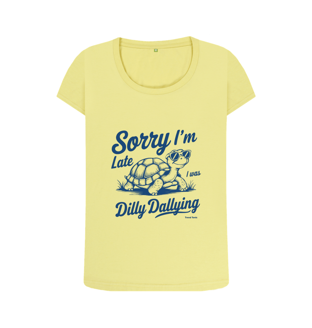 Sorry I'm late scoop neck t-shirt - Trend Tonic