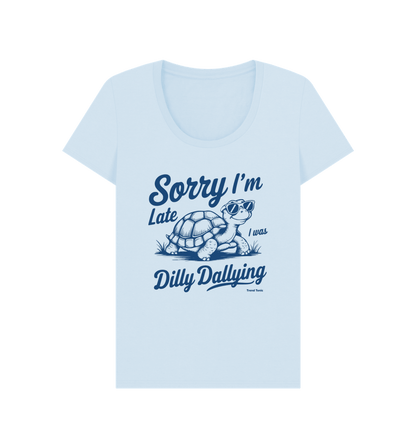 Sorry I'm late scoop neck t-shirt - Trend Tonic